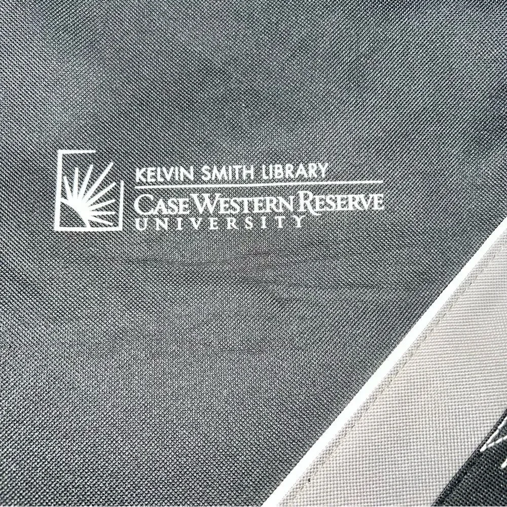 Leed's Lightweight Casual Messenger Bag w/Library Name on Front w/Adjust. Strap